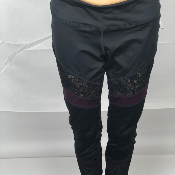 Material girl Juniors Black Active Leggings #20 - Picture 2 of 6